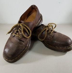 Men's Dr Martens Brown Leather Lace Up Shoes Sz 9